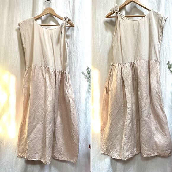 Elsa Esturgie Clematite Dress In Blush Size Medium - Picture 3 of 16